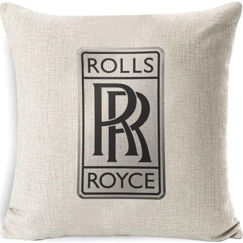 Car Logo Pillowcase European Linen Cushion Cover Decorative Pillow Covers