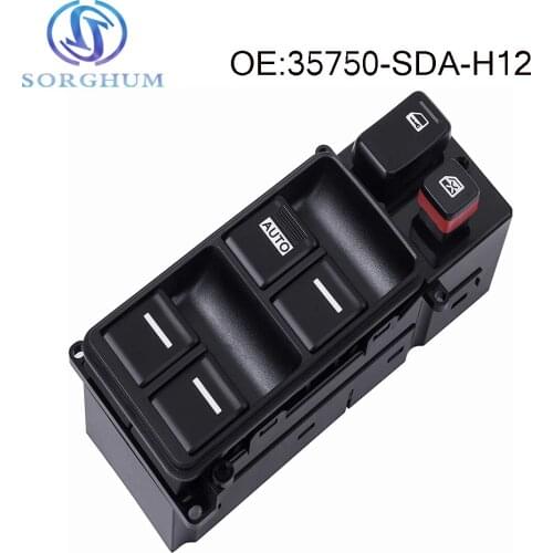 Car Driver Side Front Left Electric Power Master Window Switch For Honda Accord 35750-SDA-H12