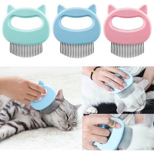 1PCS Cat Grooming Brush Massager Tool Adoreable Cat Comb Hire Romover Clearner for Kitten Cats Pet Products Supplies