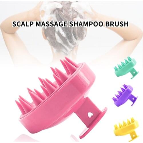 Hot Sale Silicone Head Massage Shampoo Brush Scalp Massager Brush Body Shower Slimming Massage Bath Brush Hair Washing Brush