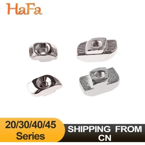 5-100PCS M3 M4 M5 M6 M8 T Slot T-nut Sliding T Nut Hammer Head Drop In Nut for 20 30 40 45 Series EU Aluminum Extrusion Profile