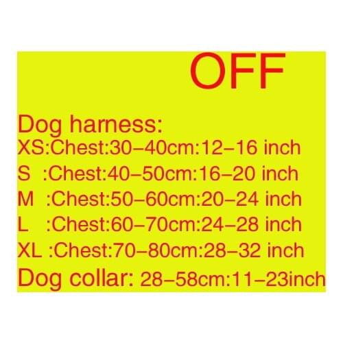 OFF 1-6 OFF 1(harness) OFF 2(harness+leash) OFF 3(collar+leash) OFF 4(harness+collar+leash) OFF 5(collar) OFF 6(leash)