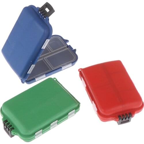 10 Compartments Fish Lures Hooks Baits Plastic Storage Holder Square Case Pesca Fishing Accessories Mini Fishing Tackle Box