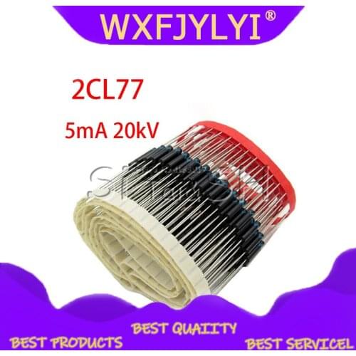 10PCS 5mA 20kV High Voltage Diode HV Rectifier 2CL77 DIP New Original