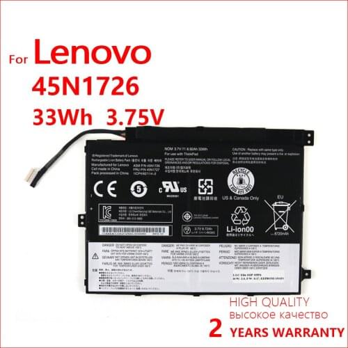 100% Genuine NEW for LENOVO ThinkPad Tablet 10 45N1726 45N1727 45N1728 45N1729 45N1730 45N1731 45N1732 45N1733 Laptop Batteria