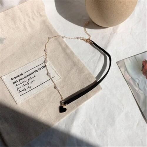 2020 new womens Necklace Fashion Necklace cotton heart party Necklace womens Red Heart Necklace