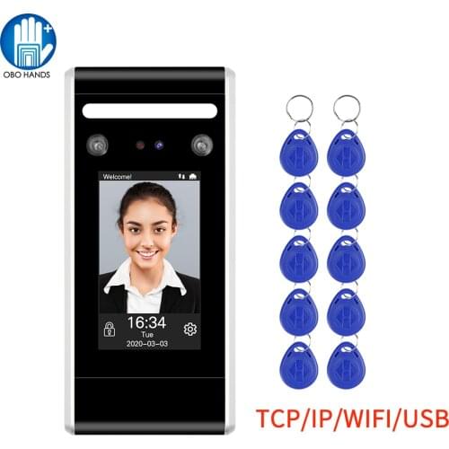 4.3inch WiFi/TCP/IP/USB Infrared Face Detection Access Control Dynamic Face Recognition Biometrics Password Recognition -DT60