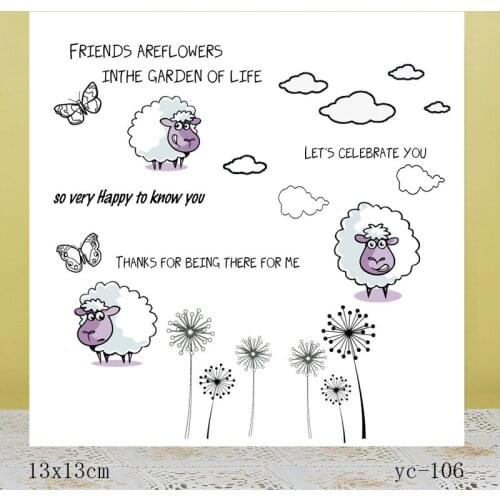 AZSG Beautiful Friendship Clear Stamps For DIY Scrapbooking/Card Making/Album Decorative Rubber Stamp Crafts