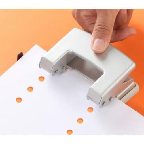 Pack of 1 Two Round Hole Puncher Paper Depth 0.2in 35 Sheets with Storage Case Manual Punching for Home School Office