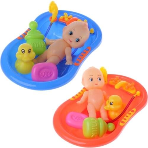 Bathtub With Baby Doll Bath Toy For Child Water Floating Toys Early Educational-m15