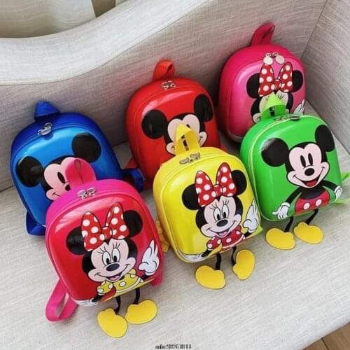 Disney Children bag for school shell princess backpack children kindergarten cartoon schoolbag girl boy backpack Mickey Mouse