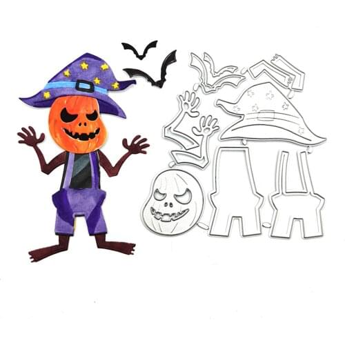 Halloween Scary Pumpkin Ghost Cutting Dies Scrapbooking DIY Album