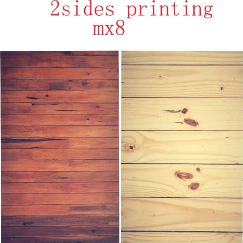 Red Yellow Wood Photo Studio Backgrounds 57x87cm 2sides PVC Cover Waterproof Paper Backdrops Wood Marble Wall Printing