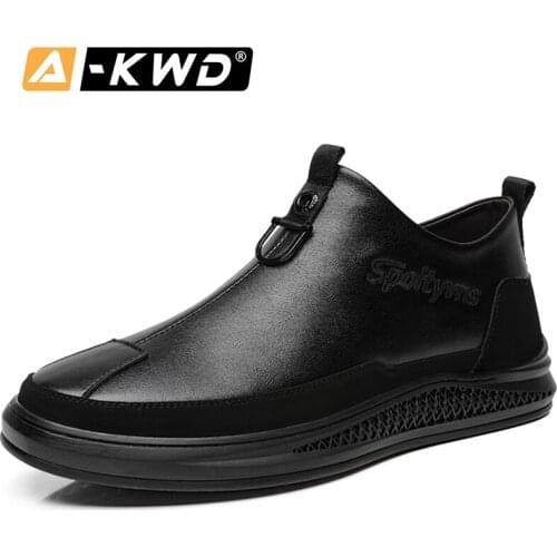 Fashion Slip-on Pu Mans Shoes Breathable Black Designer Shoes Casual High Sneakers Work Shoes With Fur Tenis Masculino Esportivo