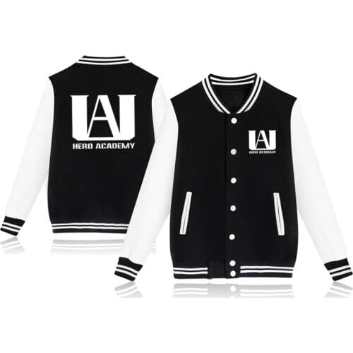 Fashion Casual My Hero Academia Jacket Coat Women Winter Jacket Anime Tracksuit Baseball Todoroki Pullover Oversized Baseball