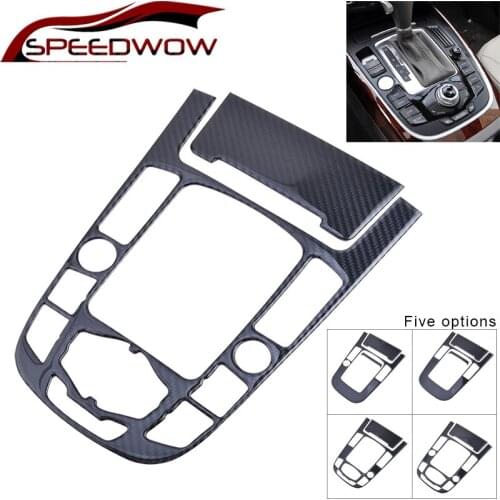 SPEEDWOW Car Center Control Gear Shift Panel For Audi A4 A5 Q5 Car Sticker Trim Cover Car Interior Accessories