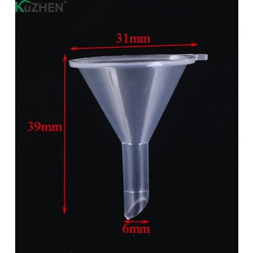 12pcs Mini Small Clear Funnels Packaging Travel Tools for Empty Bottle Filling Perfumes Plastic Essential Oils Aromatherapy