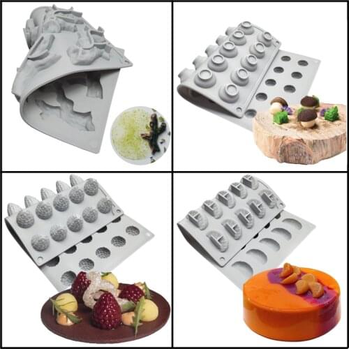 SHENHONG Dessert Placing Decoration Mould 5 Types Silicone Cake Molds Fondant Model Pastry Baking Tools Lace Mat Bakeware