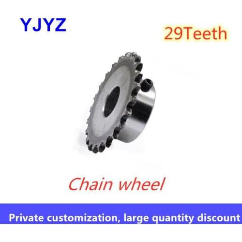 Standard hole chain wheel 29 teeth M5 screw hole fixed 45#steel quenching pitch 6.35
