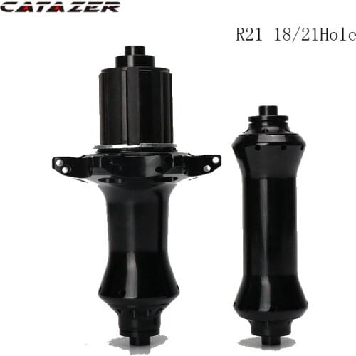 Catazer R21 Road Bike Disc Brake Hub Straight Pull Low Resistance Only 370g Bicycle Hub Front 145g Rear 250g