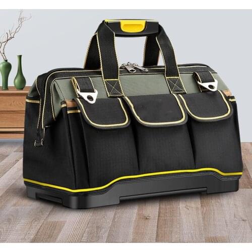 Tool Bag Plastic Bottom Tool Bag Repair Kit Electrician Kit Hardware Tool Bag Canvas Tool Bag Wear-Resistant And Waterproof