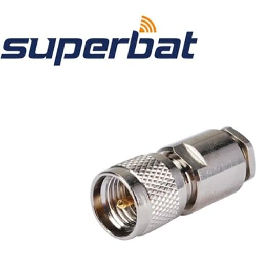 Superbat Mini-UHF Clamp Plug for LMR195 RG58 RG400 RG142 Cable RF Coaxial Connector