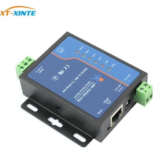 USR-TCP232-410S Serial to Ethernet Converter Support Modbus RTU & TCP Terminal Power Supply RS232 RS485 to TCP/IP Module