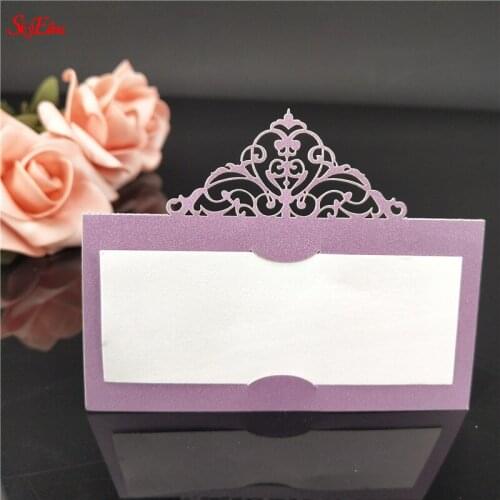 10/50/100pcs Laser Cut Heart Shape Place Cards Wedding Name Cards For Wedding Party Table Decoration Wedding Decoration 5Z
