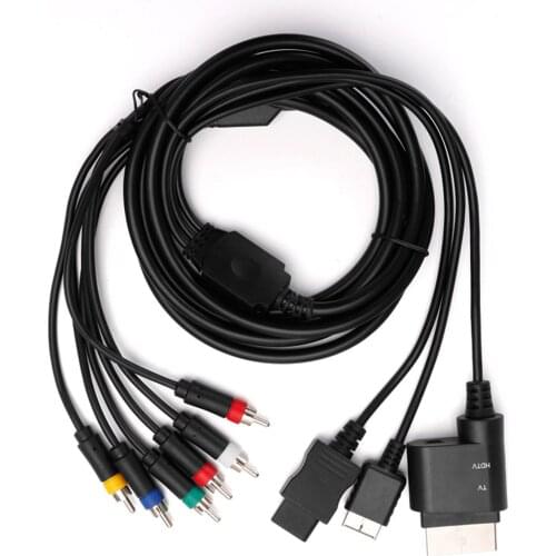 180cm Component Gaming AV Cable Audio Video Cable for PS2 3, Professional Accessories