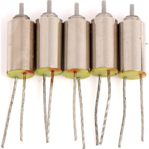 5PCS Coreless Motor Hollow Cup Motor 3V Ultra-micro NdFeB Magnetic Small Motor With 2 Hard Feet, 60000 RPM 4*8mm