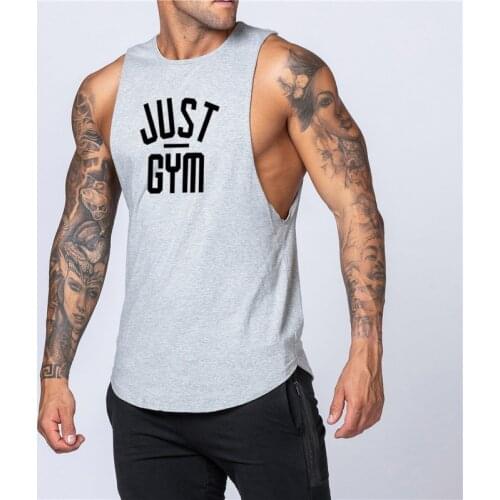 Muscleguys Brand Tank Top Men Cotton bodybuilding Sleeveless shirt gym singlet fitness stringer tanktop muscle vest