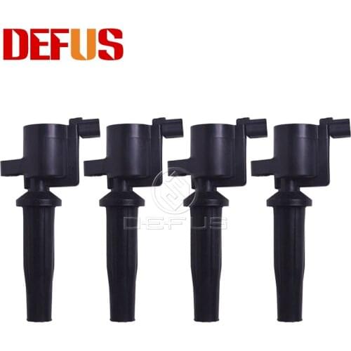 DEFUS 4pcs OE 4M5G12A 366BB Ignition Coil For Ford Escape Focus C-MAX Mazda 3 BK 2.0L LF-DE 4M5G12A366BB
