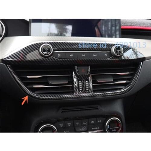 For Ford Focus 2018 2019 2020 Car Navigation Map GPS Trim Dashboard Meter Instrument Panel Gauge Frame Stick Outlet Vent 1pcs