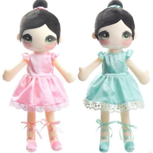 Fancytrader Pop Giant Plush Girls Doll Large Soft Stuffed Lovely Toys Wearing Dress for Baby 90cm 35inch