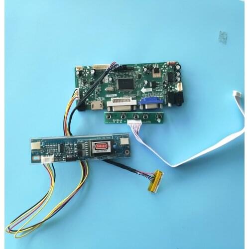 Kit for LM171WX3-TLC2/TLA1/TLB1/TLA3/TLC1/TLD2 30pin Panel Controller Board 1440x900 Audio LED DIY LCD 2 Lamps HDMI+DVI+VGA