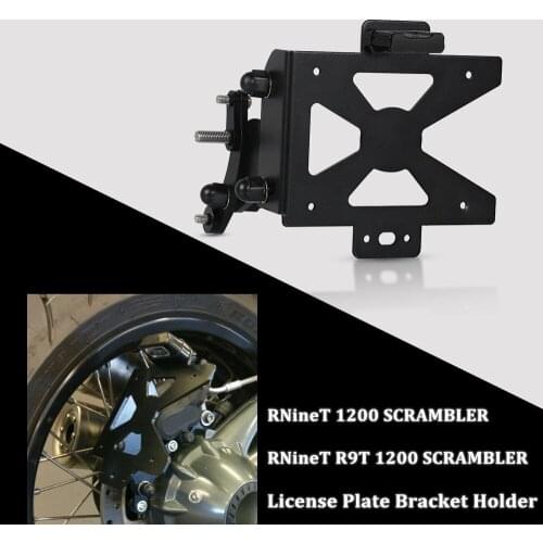 For BMW R nineT 1200 Scramble Motorcycle License Plate Bracket Holder R NINET R9T 1200 SCRAMBLER 2014 2015 2016 2017 2018 2019
