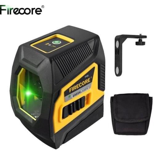 FIRECORE Laser Level 2 Lines Green/Red Beam Self-leveling Nivel Laser F113G/F113R Cross-Line With Magnetic Bracket