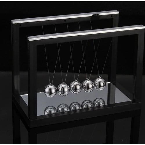 2021 New Newtons Cradle Steel Balance Ball Fun Decoration Physics Science Toy Gift