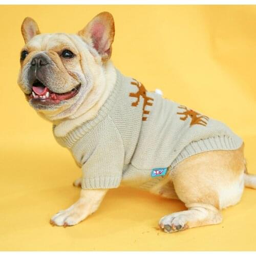 Law Fighting For Autumn and Winter New Christmas Sweater Elk Sweater Corgi Clothes Bully Clothing Law Fighting Fat Dog Clothes