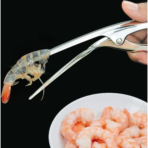 Prawn Peeler Stainless Steel Shrimp Prawn Peel Lobster Shell Peel Device Creative Cooking Seafood Tools Kitchen Gadgets