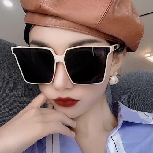 Classic Square framex Sunglasses Women Vintage Oversized Sun Glasses Man Fishing Driving mirror Fashion Transparent square su