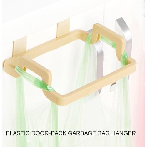 Hanging Trash Rubbish Bag Holder Garbage Rack Cupboard Cabinet Storage Rag Hanger Trash Can Bin Kitchen Accessories Gadget