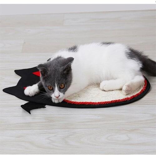 Durable Cat Mat Eco-Friendly Scratch Board Halloween Bat Carpet Toy Cushion For Cats Kitten