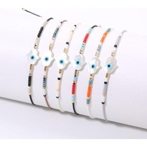 Rttooas Lucky Hamsa Bracelet Women Pulseras Mujer Moda 2020 Friendship Gifts Wholesale Bohemian Summer Female Jewelry