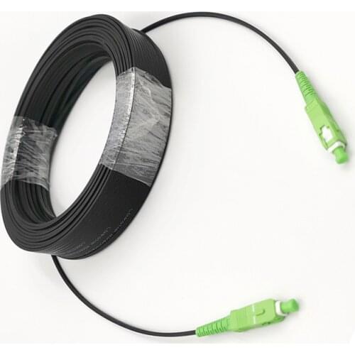 SC/APC-SC/APC Outdoor Drop Cable SC APC Singlemode SM Simplex FTTH Cable Singlemode Fiber Optic Jumper Cable 10M-50M