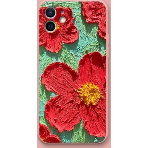 Retro Art Oil Painting Landscape Clouds Phone Case For iPhone 11 Pro Max Xr Xs Max X 7 7 Puls 8 Puls Cases Soft Silicone Cover