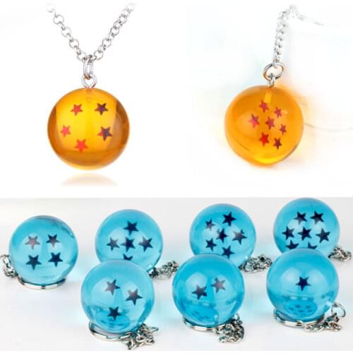 Japan Anime Necklace for Women Men 1 to 7 Star Ball Pendant Choker Jewellery Necklaces for Teen Girls