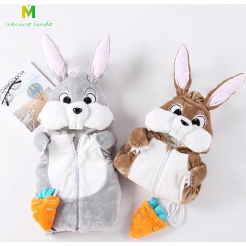 Baby vest girls boys cartoon style cute jacket infant spring animal clothes new born baby soft flannel thickening waistcoat tops