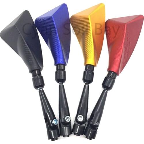 1Pair Motorcycle Back View Mirrors Motorbike Scooters Bar End Rearview Mirror Moto Accessories Aluminum Rear View Mirror