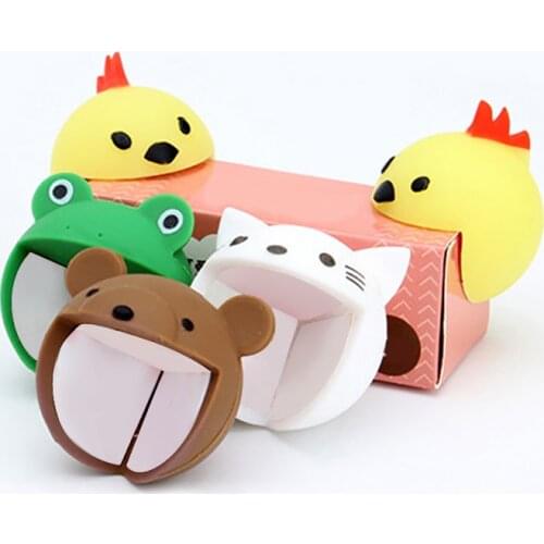 4pcs/lot Cute Cartoon Baby Safety Furniture Corner Guards Soft Child Baby Safety Silicone Table Desk Corner Protector Edge Cover
